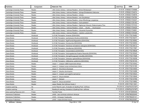 R-3 Foundation Phase Catalogue Body