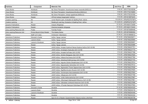 R-3 Foundation Phase Catalogue Body