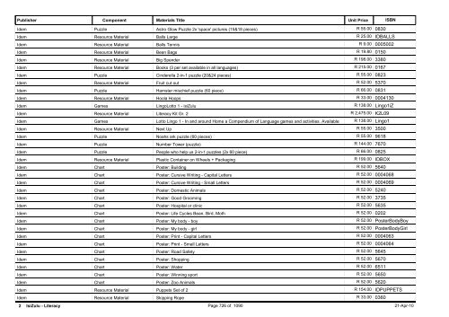 R-3 Foundation Phase Catalogue Body