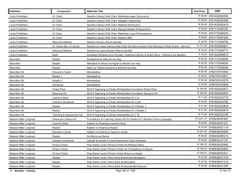 R-3 Foundation Phase Catalogue Body