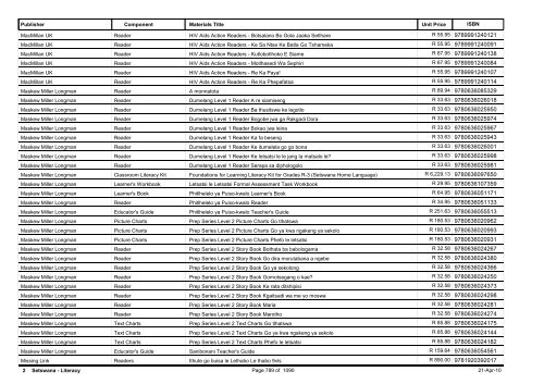 R-3 Foundation Phase Catalogue Body