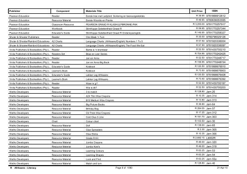 R-3 Foundation Phase Catalogue Body