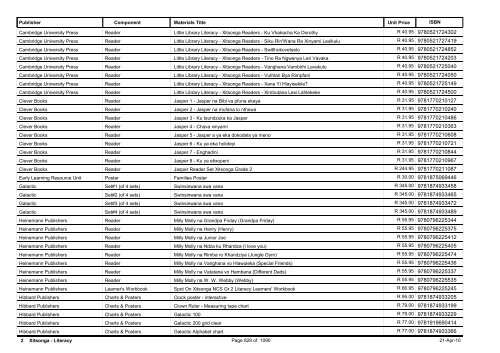 R-3 Foundation Phase Catalogue Body