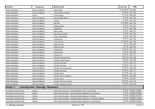 R-3 Foundation Phase Catalogue Body