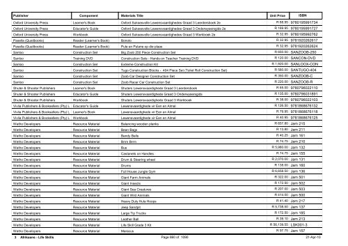 R-3 Foundation Phase Catalogue Body