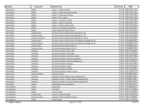 R-3 Foundation Phase Catalogue Body