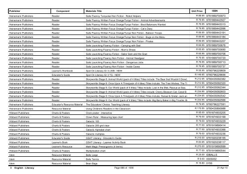 R-3 Foundation Phase Catalogue Body