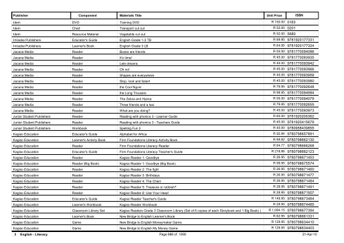 R-3 Foundation Phase Catalogue Body