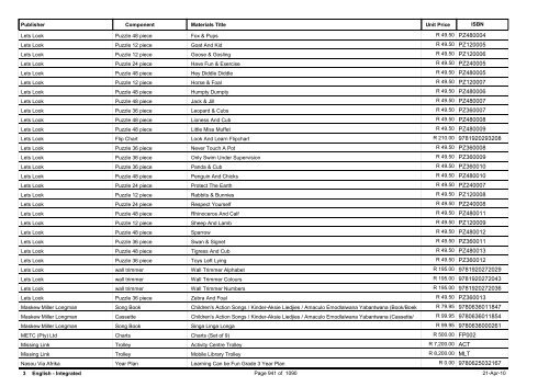 R-3 Foundation Phase Catalogue Body