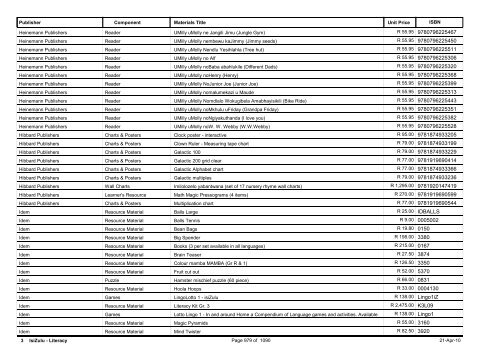 R-3 Foundation Phase Catalogue Body