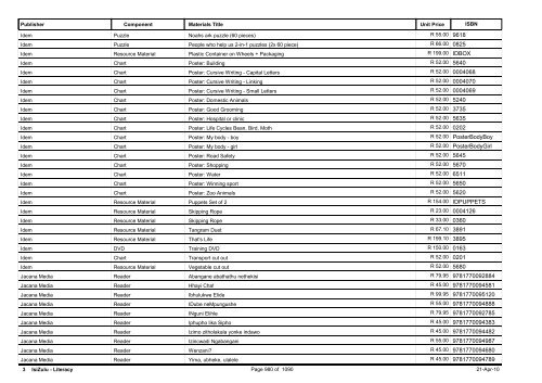 R-3 Foundation Phase Catalogue Body