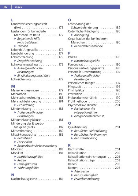 Fachlexikon Behinderung und Beruf 2011, Integrationsamt