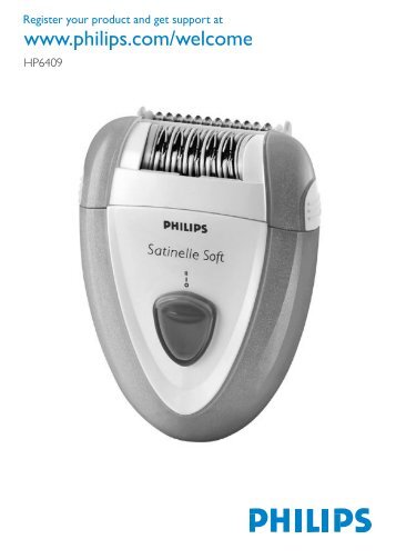 Philips Satinelle Ãpilateur - Mode dâemploi - POR