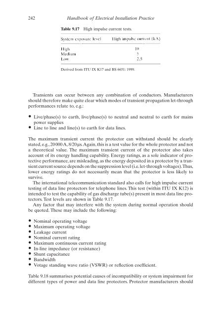 Handbook of Electrical Installation Practice - BeKnowledge