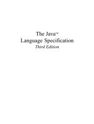 The Java Language Specification, Third Edition