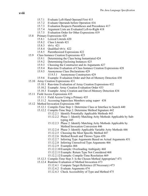 The Java Language Specification, Third Edition