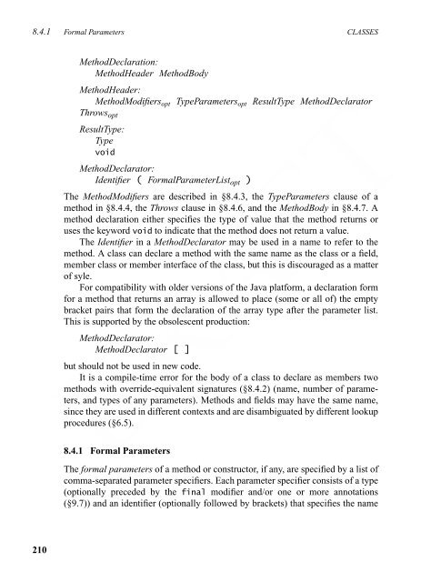 The Java Language Specification, Third Edition