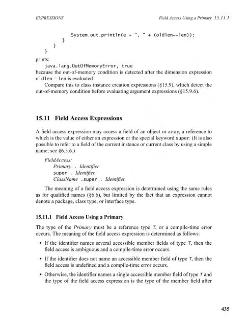 The Java Language Specification, Third Edition