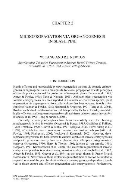 Protocols for Micropropagation of Woody Trees and Fruits