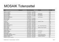 Totenzettelverzeichnis - Mosaik