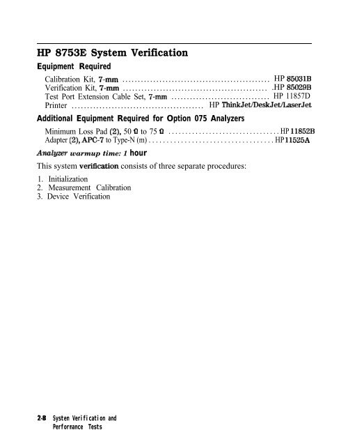 HP 8753E Network Analyzer Service Guide - Agilent Technologies