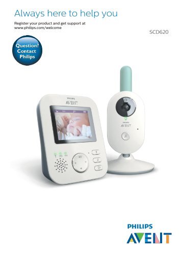 Philips Avent Ãcoute-bÃ©bÃ© vidÃ©o numÃ©rique - Guide de mise en route - ENG