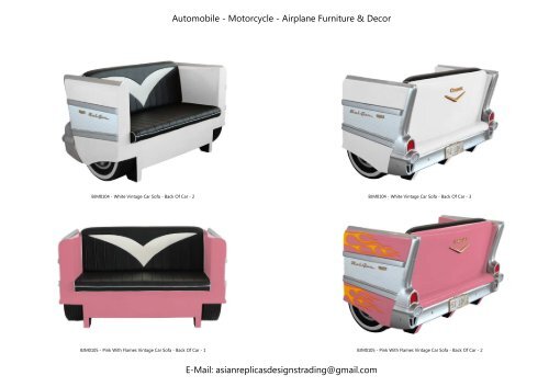 Automobile Motorcycle Airplane Furniture Decor