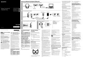 Sony MDR-1RNC - MDR-1RNC Istruzioni per l'uso Spagnolo