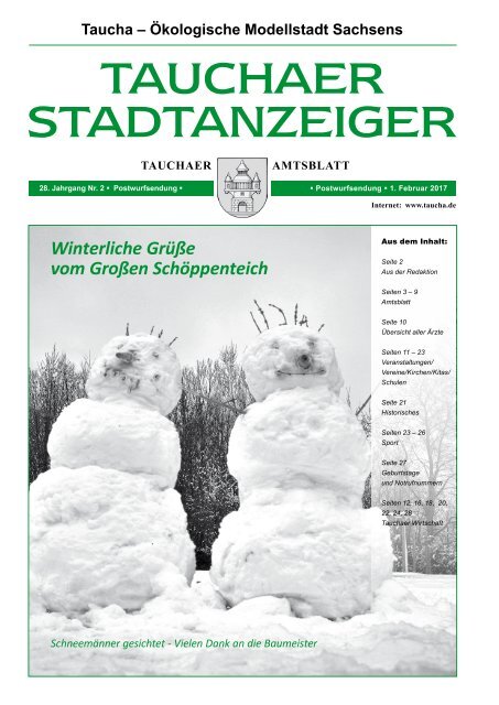 Winterliche Grüße vom Großen Schöppenteich