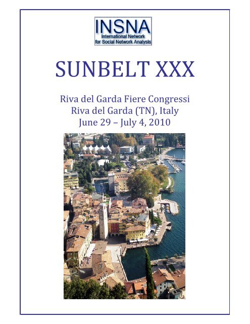 SunBelt XXX Abstract Proceedings - INSNA
