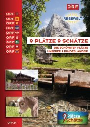 9 Schätze 9 Plätze