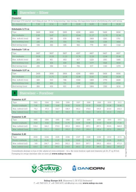 SukupEurope_Silo og udstyr