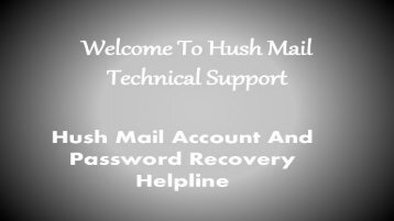 Hushmail Toll Free Number/Helpline Number @1.844.449.0455 