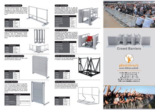 Crowd Barriers, Fences and Line-Up Gates for Open-Air Events