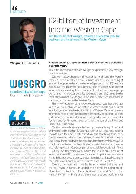 Western Cape Business 2017 edition