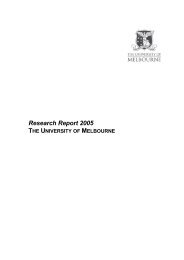 Research Report 2005 - Melbourne Research - University of ...
