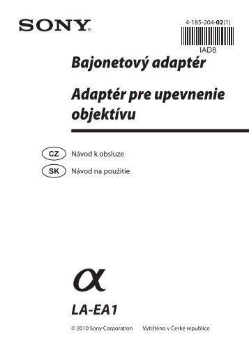 Sony LA-EA1 - LA-EA1 Istruzioni per l'uso Ceco