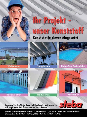 Ihr Projekt - unser Kunststoff - Steba Kunststoffe AG