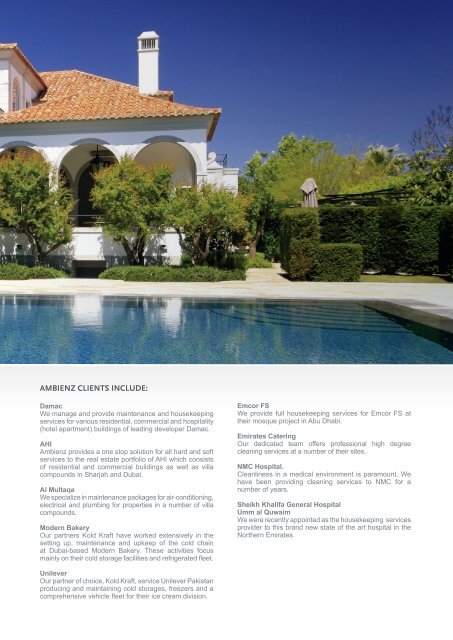 Ambienz Corporate Profile - Brochure