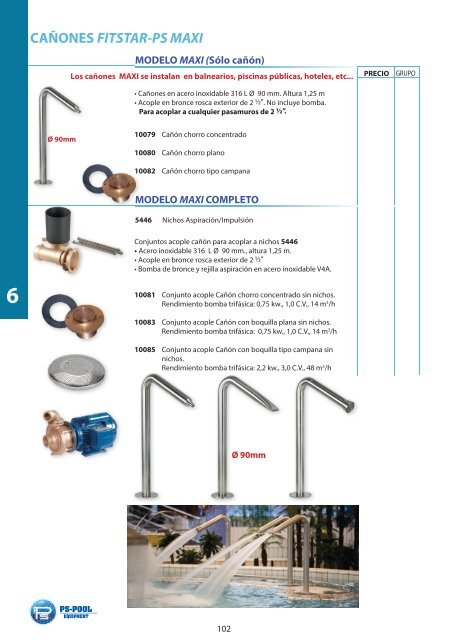 PS- POOL EQUIPMENT CATÁLOGO 2017