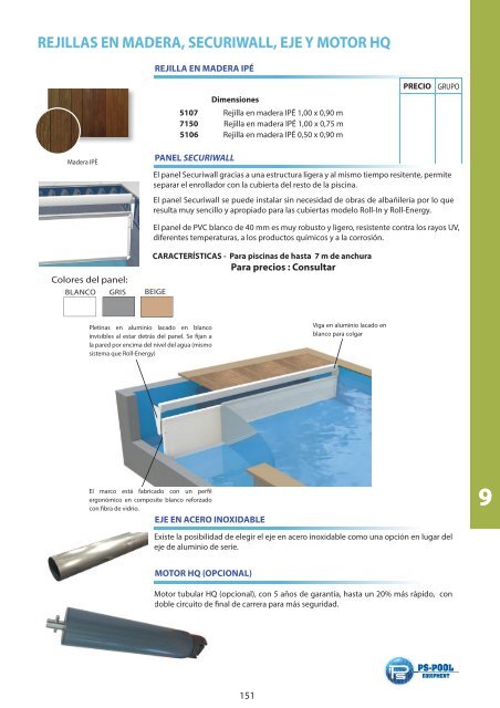 PS- POOL EQUIPMENT CATÁLOGO 2017