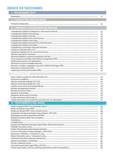 PS- POOL EQUIPMENT CATÁLOGO 2017