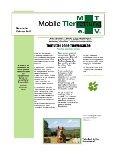 Newsletter 2016