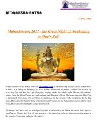 Shivaratri Puja Benefits | Why we celebrate Mahashivaratri - Rudraksha Ratna