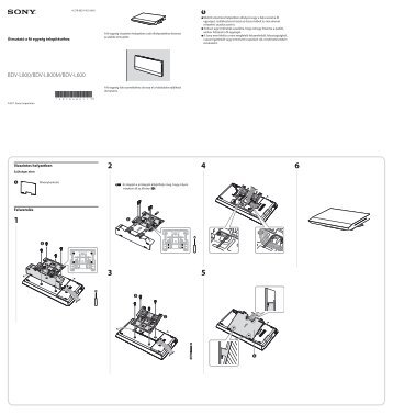 Sony BDV-L800 - BDV-L800 Guida all'installazione dell'unitÃ  principale Ungherese