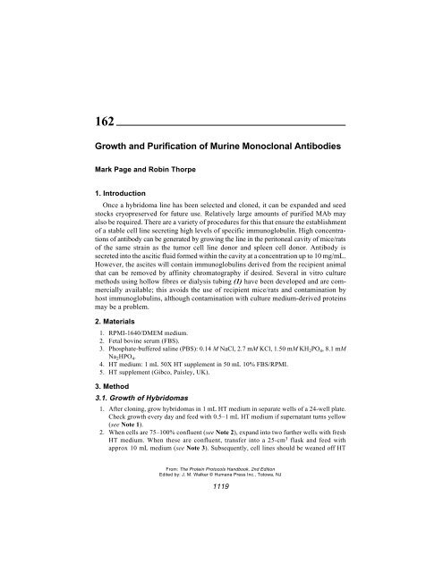 Protein Protocols Protein Protocols