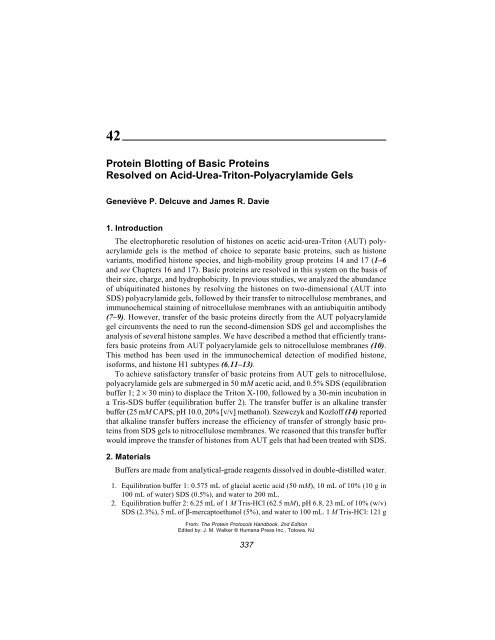 Protein Protocols Protein Protocols