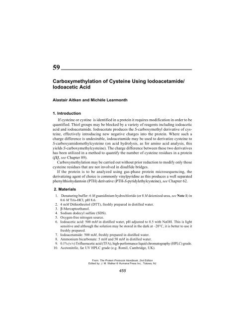 Protein Protocols Protein Protocols