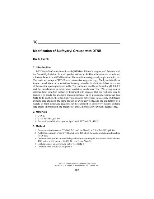 Protein Protocols Protein Protocols