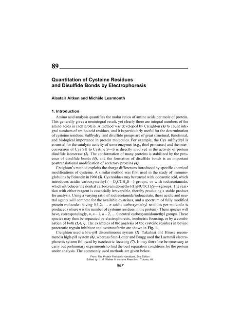 Protein Protocols Protein Protocols